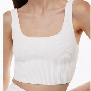 Aritzia babaton sculpt knit square neck tank